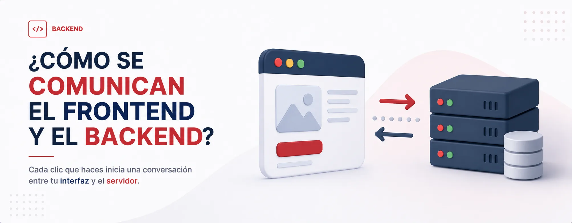 ¿Cómo se comunican el frontend y el backend en una aplicación web?