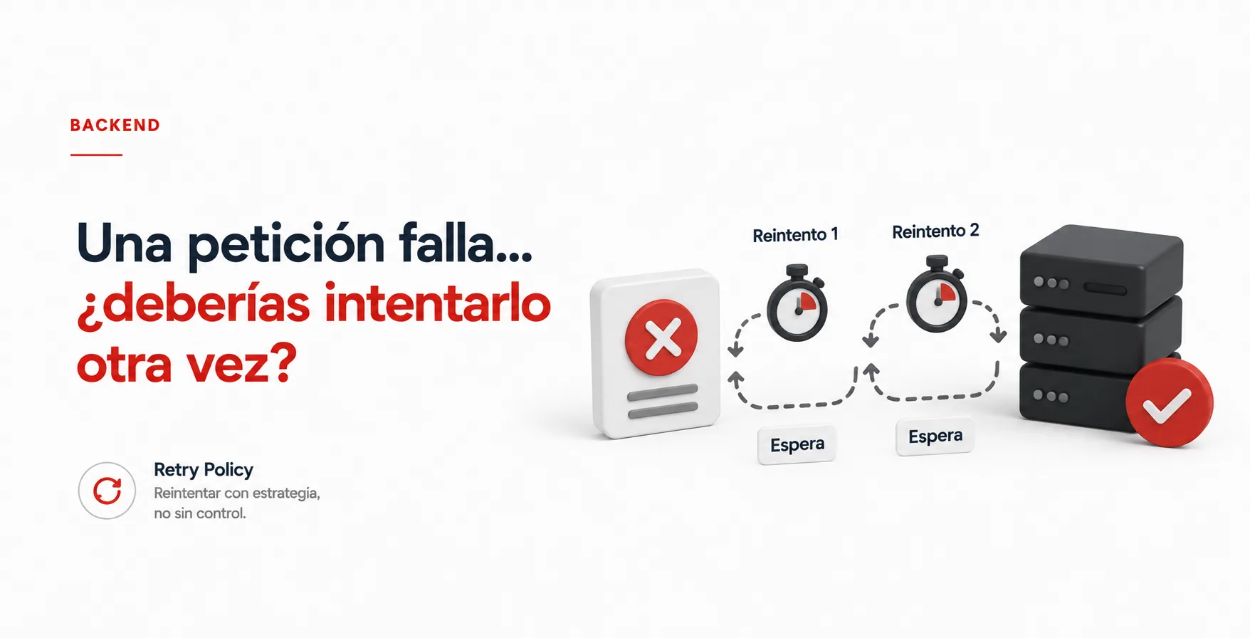 Una petición falla… ¿deberías intentarlo otra vez?